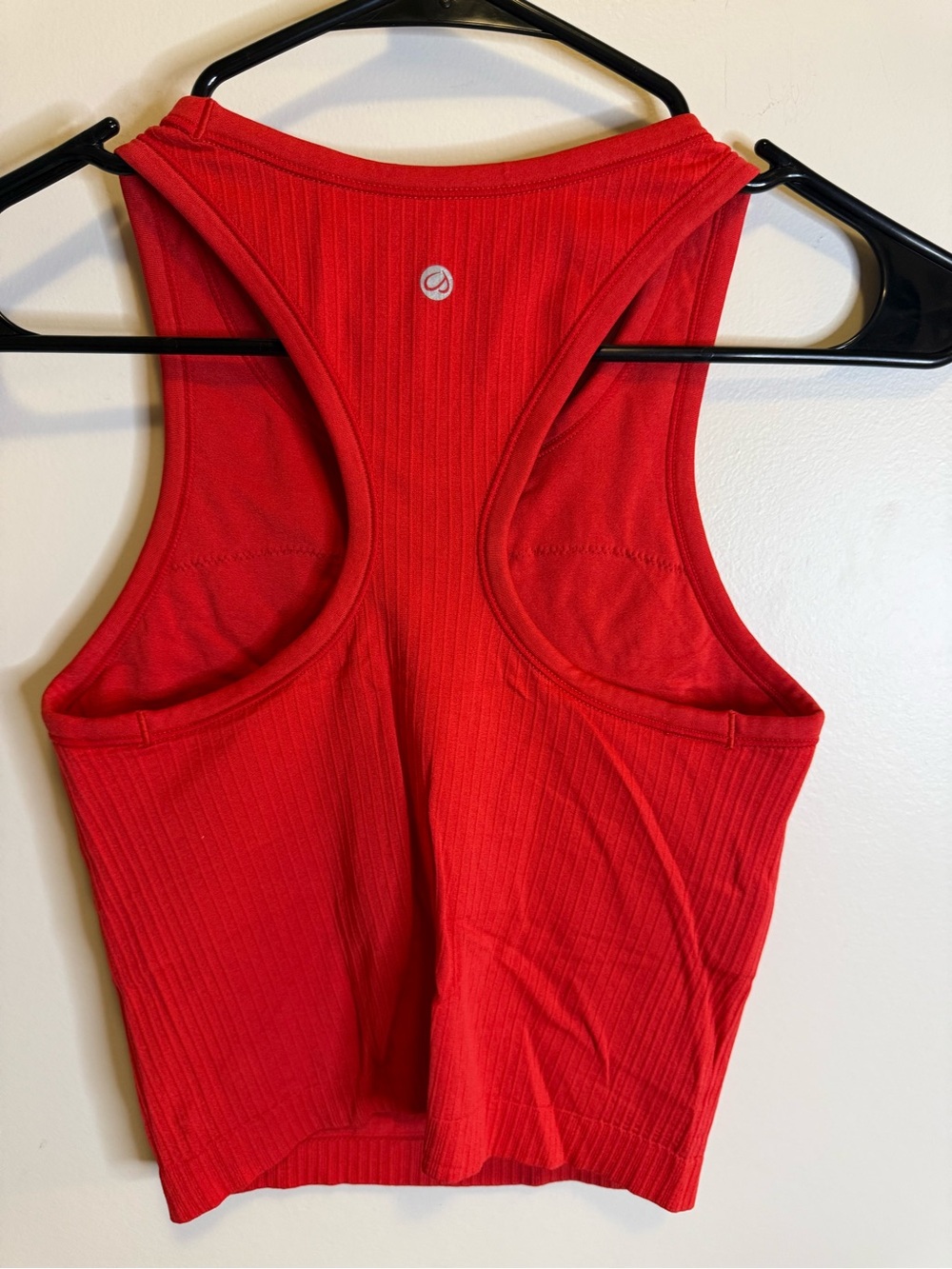 Red Ribbed Tank Top - Picture 2 of 2